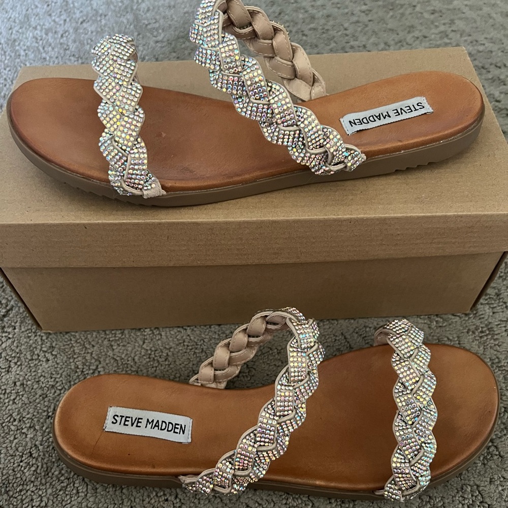 Steve Madden Rhinestone Sandals
